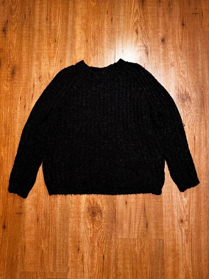 Mango zwarte trui met glitters - Maat S, Kleding | Dames, Truien en Vesten, Zo goed als nieuw, Maat 36 (S), Zwart, Ophalen