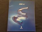 folder Peugeot 206 CC september 2000, Ophalen of Verzenden, Zo goed als nieuw, Peugeot