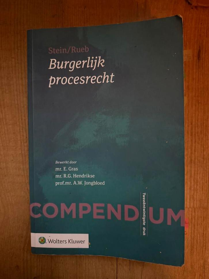 Compendium Burgerlijk procesrecht, Boeken, Wetenschap, Zo goed als nieuw, Natuurwetenschap, Ophalen of Verzenden