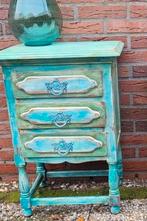 Spaans ladenkastje vintage boho shabby chic ibiza stijl, Huis en Inrichting, Kasten | Ladekasten, Ophalen, Minder dan 50 cm, Zo goed als nieuw