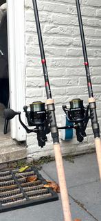 2x karper molen te koop, Watersport en Boten, Hengelsport | Witvissen, Ophalen, Zo goed als nieuw, Molen