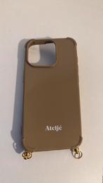 Atelje iphone 15 pro hoesje camel met ringen, Ophalen of Verzenden, Nieuw