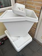 Afvalbak met deksel - 60 liter( 2 ), Huis en Inrichting, Woonaccessoires | Prullenbakken, Ophalen, Kunststof, Gebruikt, 50 tot 75 cm