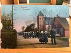 Staphorst kerkuitgang 100 jaar geleden, Verzenden, Voor 1920, Gelopen, Overijssel