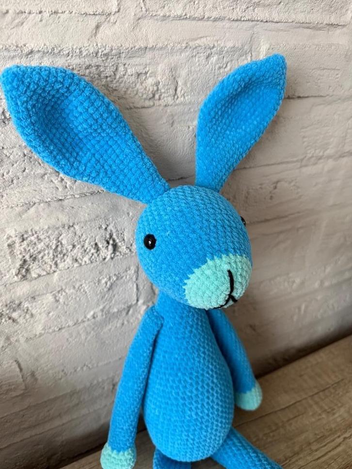 Snuf Konijn (blauw), Kinderen en Baby's, Speelgoed | Knuffels en Pluche, Nieuw, Konijn, Ophalen of Verzenden