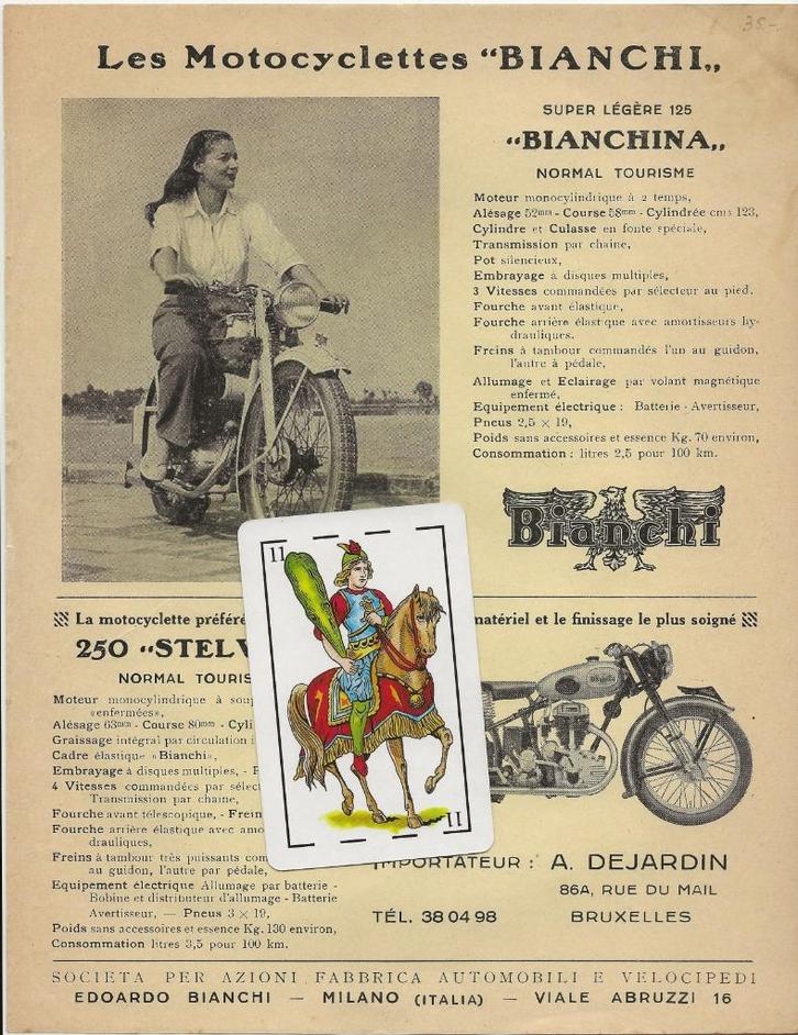 Bianchi Stelvio Bianchina leaflet (Bif), Motoren, Handleidingen en Instructieboekjes, Overige merken, Verzenden