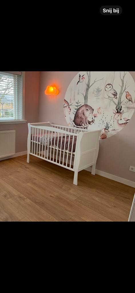 Woodies Noble Vintage Ledikant Wit 120/60, Kinderen en Baby's, Babywiegjes en Ledikanten, Gebruikt, Ledikant, Ophalen