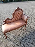 Antiek leren sofa cherstefield, Ophalen of Verzenden