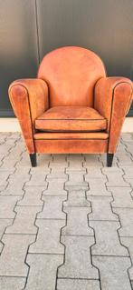 Schapenleren fauteuil, Huis en Inrichting, Fauteuils, Ophalen, Gebruikt, ., 75 tot 100 cm