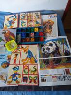 Ministeck doos steentjes en veel voorbeelden  €7,50voor alle, Hobby en Vrije tijd, Ministeck, Ophalen of Verzenden, Gebruikt