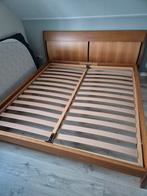 Molteni bed ombouw incl lattenbodem, Ophalen, Gebruikt, Bruin, Tweepersoons