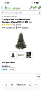 Romagna blauw. Kerstboom 185 inclusief verlichting, Ophalen of Verzenden, Zo goed als nieuw