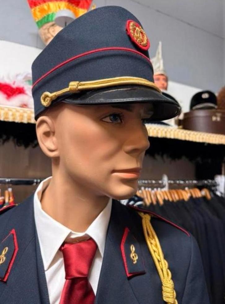 Kolbak , fanfare pet blauw met rood, alle maten, Verzamelen, Militaria | Algemeen, Landmacht, Kleding of Schoenen, Nederland, Ophalen of Verzenden
