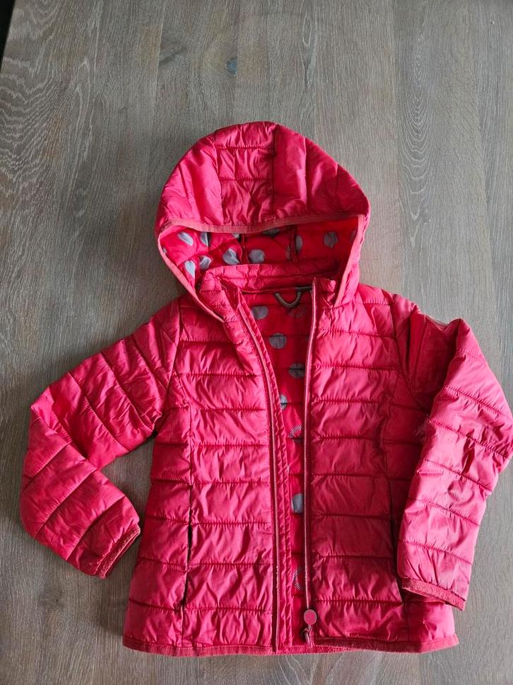 Okaidi fuchsia roze gewatteerde tussenjas maat 116, Kinderen en Baby's, Kinderkleding | Overige, Zo goed als nieuw, Meisje, Ophalen of Verzenden