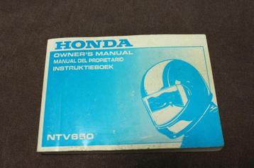 Honda NTV650 1992 motorfiets instructie boekje  manual NTV beschikbaar voor biedingen