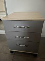 Zgan nachtkastje met lades, Ophalen, Minder dan 50 cm, 1 of 2 laden, Zo goed als nieuw