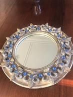 ALAN WALLIS DESIGN ronde spiegel met azuurblauwe pegels, Minder dan 50 cm, Rond, Ophalen of Verzenden, Zo goed als nieuw
