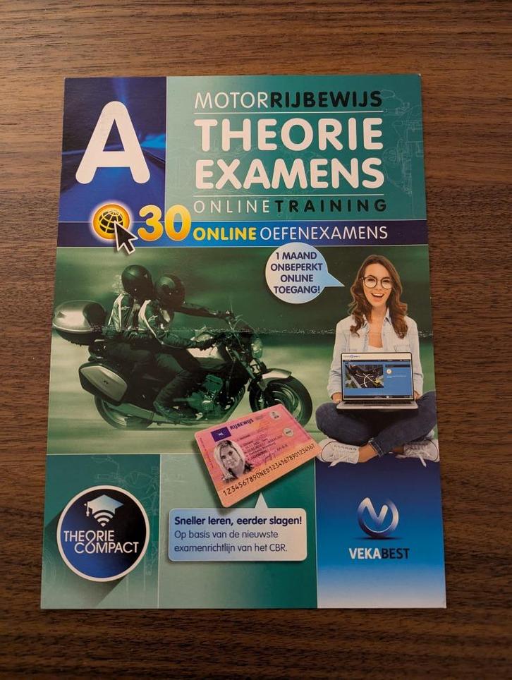 Code Theorie A oefenexamens 1 maand onbeperkt van VEKABEST, Boeken, Motoren, Nieuw, Algemeen, Ophalen of Verzenden