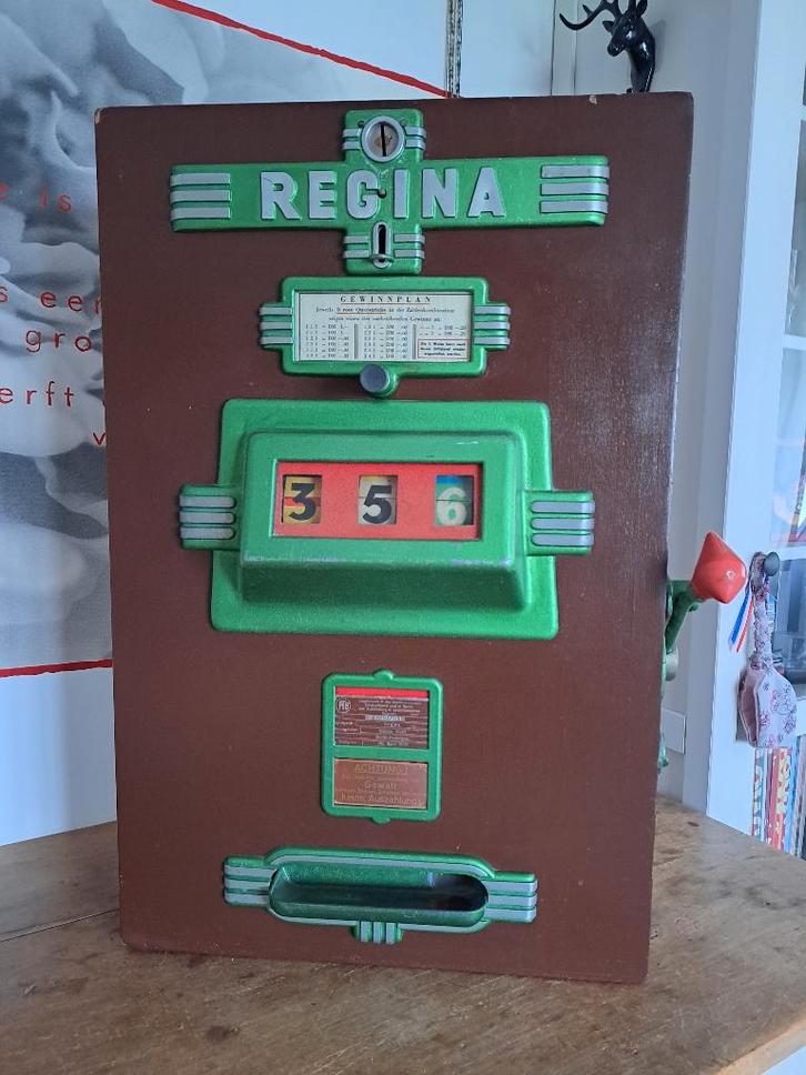 Unieke slots machine Regina gokkast - Gunter Wulff, Verzamelen, Automaten | Gokkasten en Fruitautomaten, Gebruikt, Met sleutels