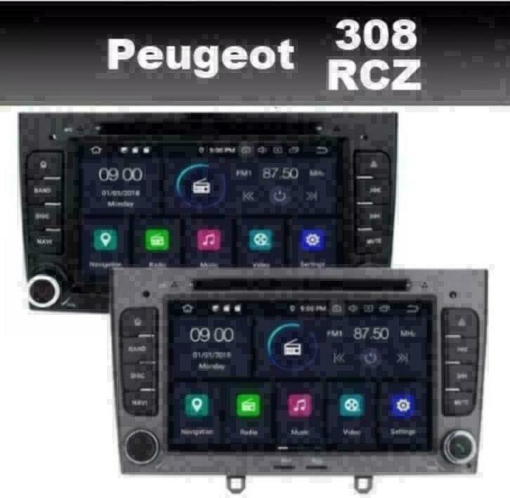 Peugeot RCZ 308 radio navigatie android 10 wifi dab+ carkit, Auto diversen, Autoradio's, Nieuw, Ophalen of Verzenden