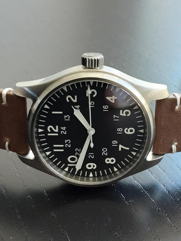 Piloten/ Pilot/ Aviator/ Flieger/ NH35 Seiko/ Vintage/ NOS, Sieraden, Tassen en Uiterlijk, Horloges | Heren, Zo goed als nieuw