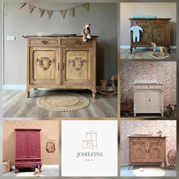 Vintage commode kinderkast BABYKAMERWINKEL showroom duurzaam, Kinderen en Baby's, Kinderkamer | Commodes en Kasten, Zo goed als nieuw