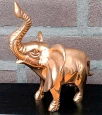 Messing olifant 14,5cm h x 15cm b  beschikbaar voor biedingen