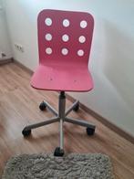Bureaustoel hout, Ophalen, Gebruikt, Roze, Bureaustoel
