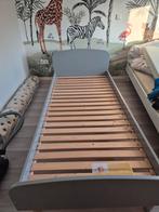 Grijs Flexa bed 90x200, Ophalen, 85 tot 100 cm, Zo goed als nieuw, Lattenbodem