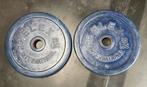 2x 15 kg 50mm Olympische gewichten van Elex, Ophalen, Zo goed als nieuw, Benen, Halterschijven