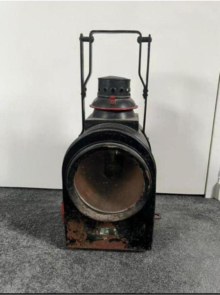Spoorweglamp/ seinlamp Nederlandse Spoorwegen, Verzamelen, Spoorwegen en Tramwegen, Gebruikt, Trein, Overige typen, Ophalen of Verzenden
