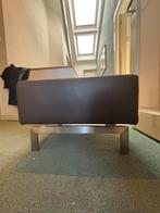 Rolf Benz leren hocker 60x60 cm, Ophalen, Design, Nieuw, Leer