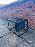 Zwarte lectuur bijzettafel | Hout - Metaal, Ophalen, Minder dan 45 cm, Minder dan 55 cm, Metaal of Aluminium