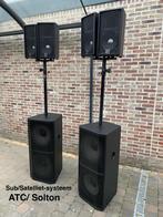 Sub/ Satelliet-systeem ATC/ Solton, Zo goed als nieuw, 120 watt of meer, Front, Rear of Stereo speakers, Ophalen