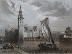 Staalgravure Amsterdam met schip Ch. Jouanny, Gibert 1850, Verzenden