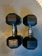 Hex Dumbbells Set 2x20kg - Zo goed als nieuw!, Sport en Fitness, Fitnessmaterialen, Ophalen, Zo goed als nieuw, Armen, Dumbbell