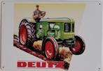 Deutz tractor op het land reclamebord van metaal wandbord, Verzamelen, Merken en Reclamevoorwerpen, Reclamebord, Info@deconoord.nl