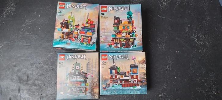4 X Micro NINJAGO city, Kinderen en Baby's, Speelgoed | Duplo en Lego, Nieuw, Lego, Complete set, Ophalen of Verzenden