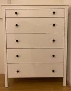 IKEA HEMNES 5-Drawer Chest – White, Huis en Inrichting, Kasten | Ladekasten, Ophalen, Gebruikt, Overige materialen, 5 laden of meer