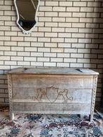 Zware houten kist, Huis en Inrichting, Ophalen, Zo goed als nieuw, 100 tot 150 cm, 50 tot 75 cm