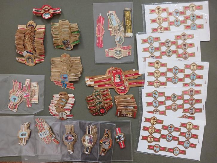 Partij sigarenbandjes Paladijn Willem II van der Elst Hudson, Verzamelen, Rookartikelen, Aanstekers en Luciferdoosjes, Gebruikt