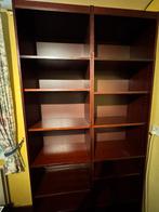 Ikea Billy boekenkasten met opzetstuk in donkerbruin, Ophalen, Met plank(en), Gebruikt, 200 cm of meer