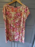 G527 Yest mt 38 jurk tuniek beige roze tricot, Maat 38/40 (M), Verzenden, Zo goed als nieuw, Roze