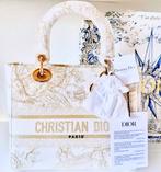 DIOR LADY D-LITE TAS, WIT/GOUD (€6.700) ORIGINEEL💖💖💖, Ophalen of Verzenden, Nieuw, Overige kleuren, Handtas