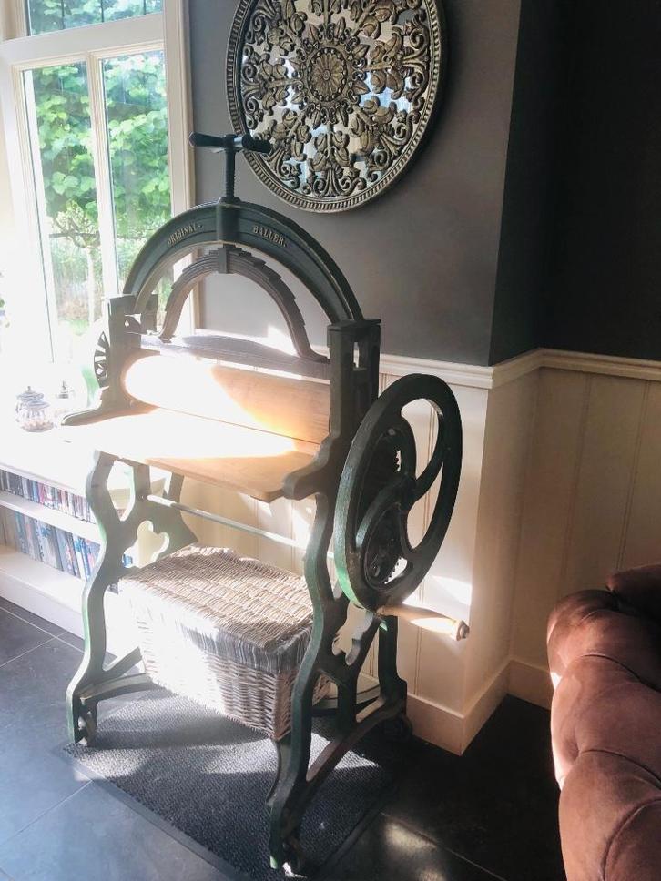 Antieke Haller Original mangel/wringer in uitstekende staat, Antiek en Kunst, Antiek | Gereedschap en Instrumenten, Ophalen