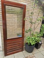 Hardhouten buitenndeur afm. 830x201.5mm, Ophalen, 80 tot 100 cm, 200 tot 215 cm, Buitendeur