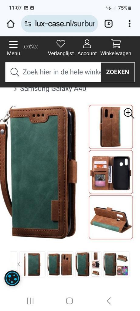 Surburbian Samsung Galaxy A40 leren flip Hoesje - Groen  Art, Telecommunicatie, Mobiele telefoons | Hoesjes en Frontjes | Samsung