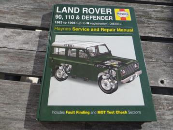 Haynes workshop manual Land Rover 90, 110, Defender Diesel beschikbaar voor biedingen