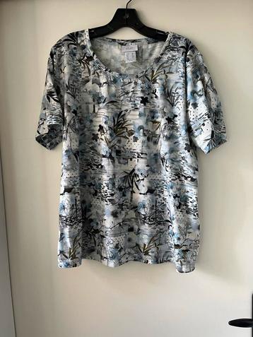 Paola T-shirt - Maat 46- Blauw/Grijs beschikbaar voor biedingen