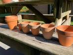 terra cotta bloempot, Tuin en Terras, Bloempotten, Ophalen, Rond, Aardewerk, Minder dan 40 cm